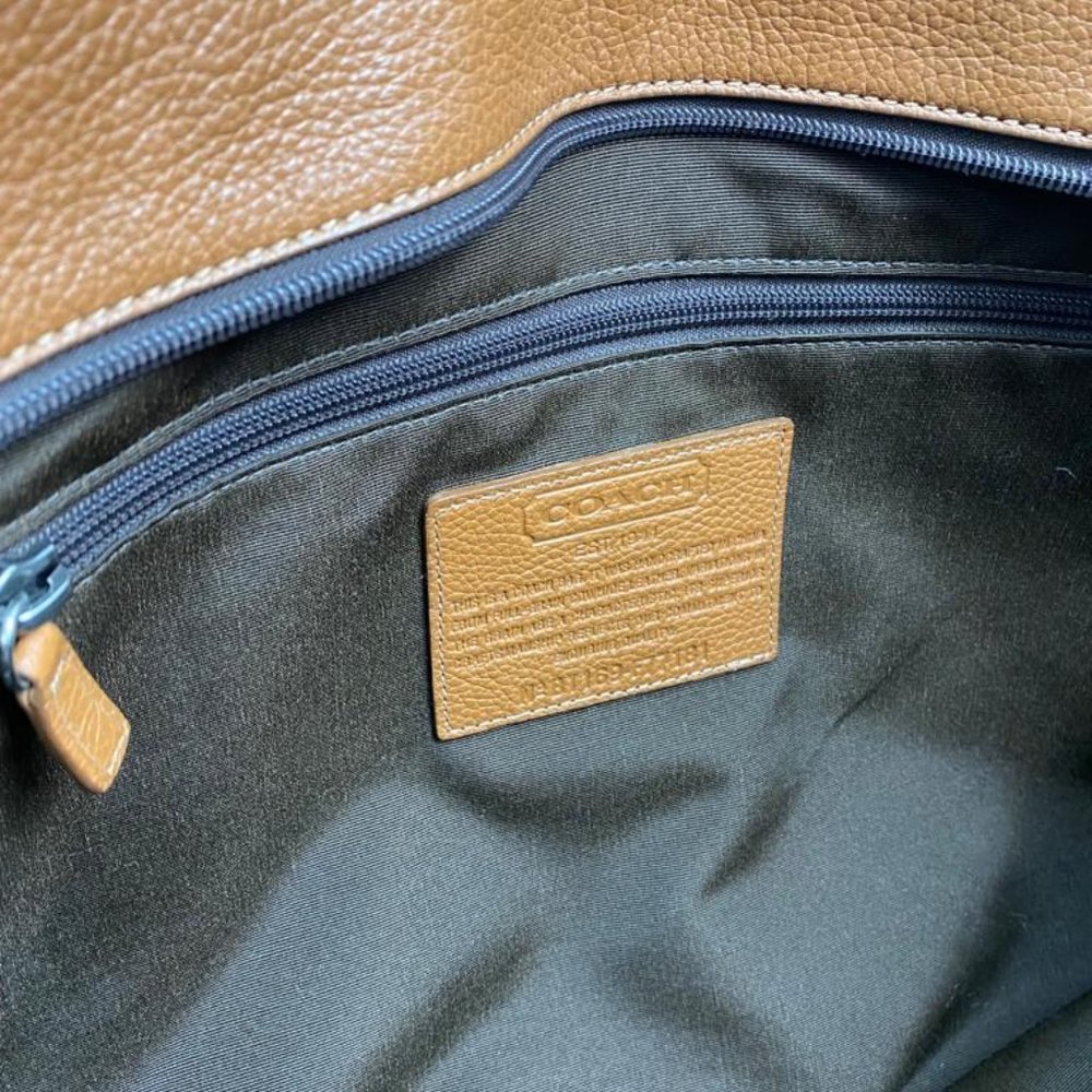 Coach Brown Leather Shoulder Bag - Picture 6 of 10